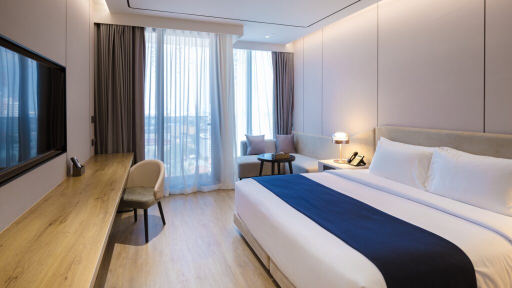 Luxury bedroom of a 5 star hotel